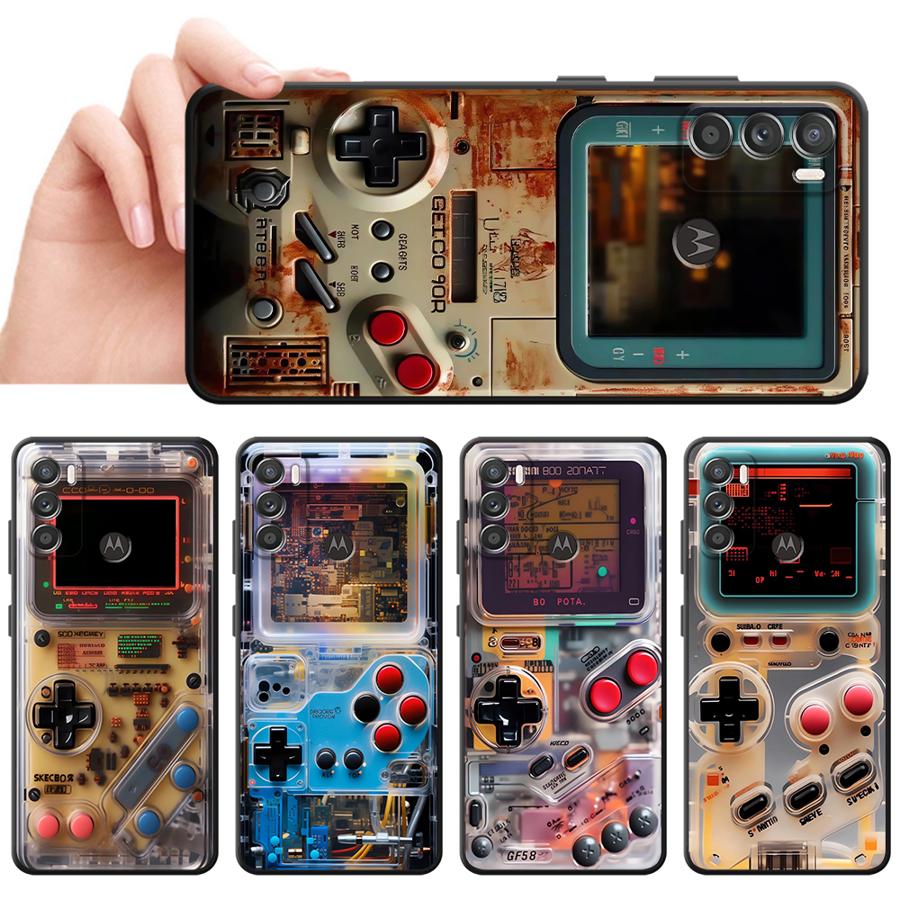Retro Gaming Logo - Retro Gaming Console Case voor Moto