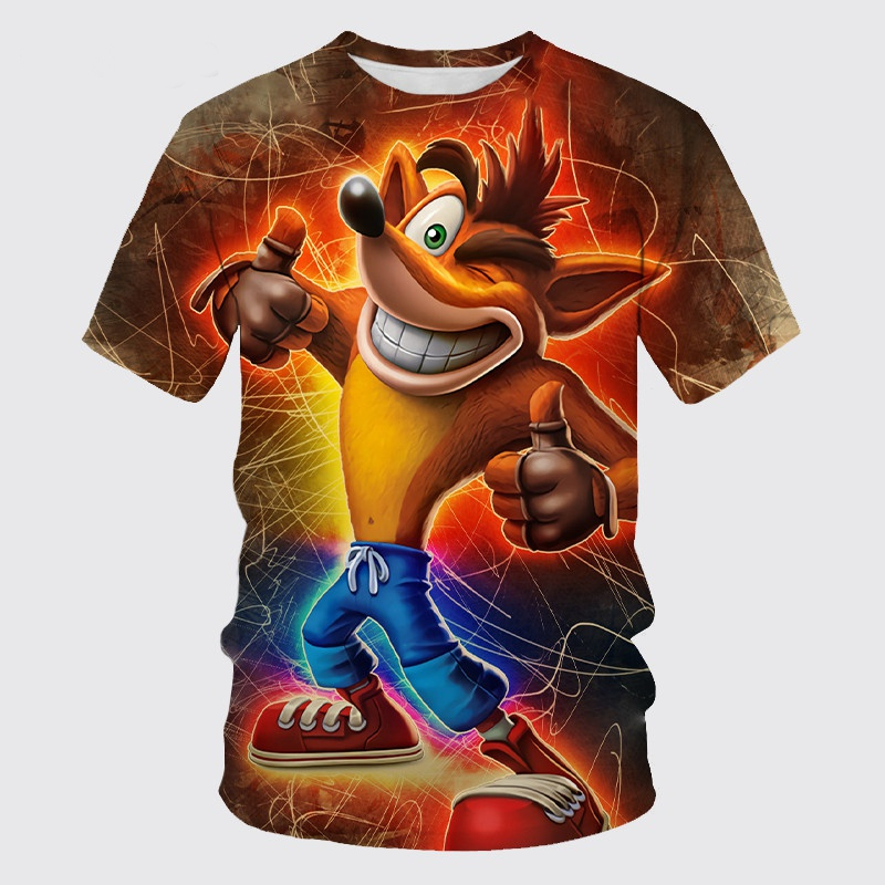 Retro Gaming Aesthetic - Retro Game Crash Bandicoot 3D Print