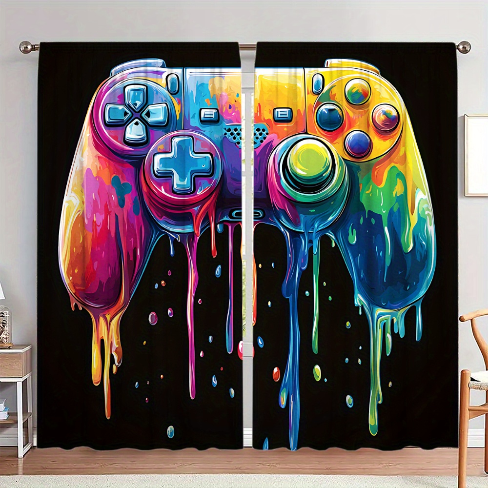 Background Retro Gaming - Retro Gaming Controller Gordijn Pop Art