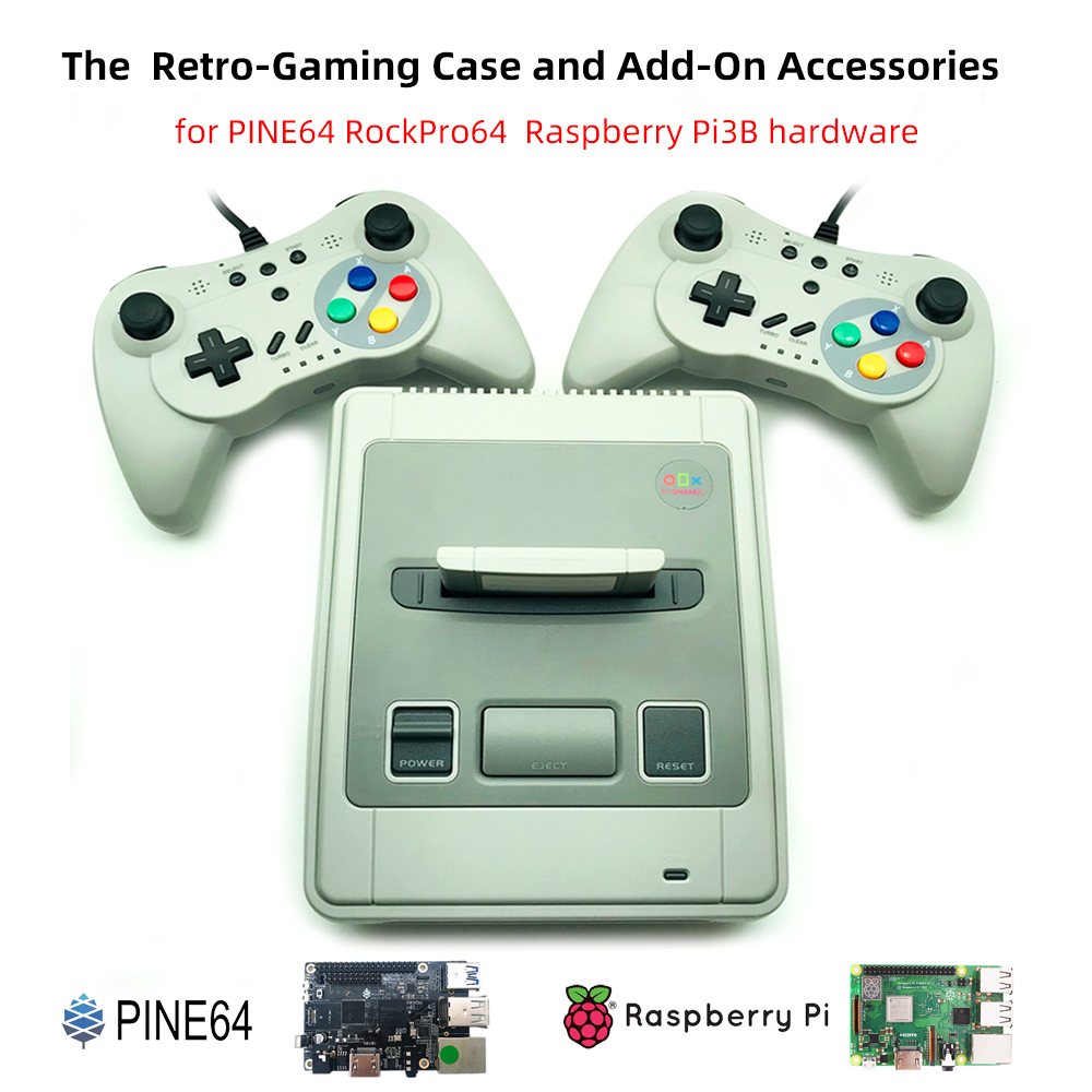 Retro Gaming On Raspberry Pi - Retro Famicom-stijl gamingbehuizing Add-ons Dual GamePad