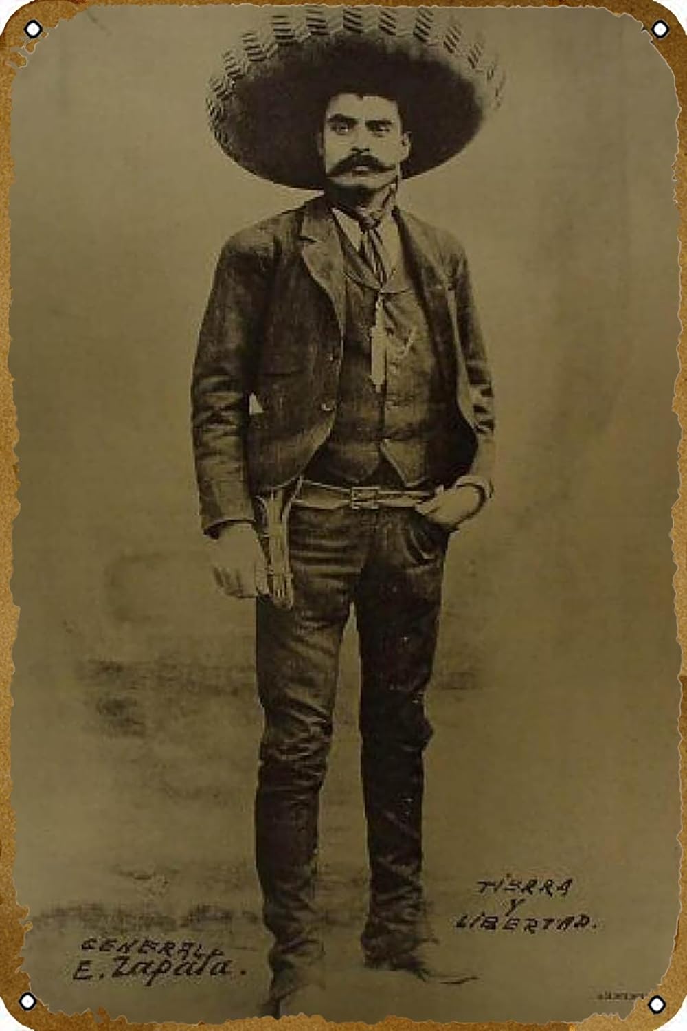 Retro Gaming Pictures - EMILIANO ZAPATA poster ZICO-1721 metalen blik