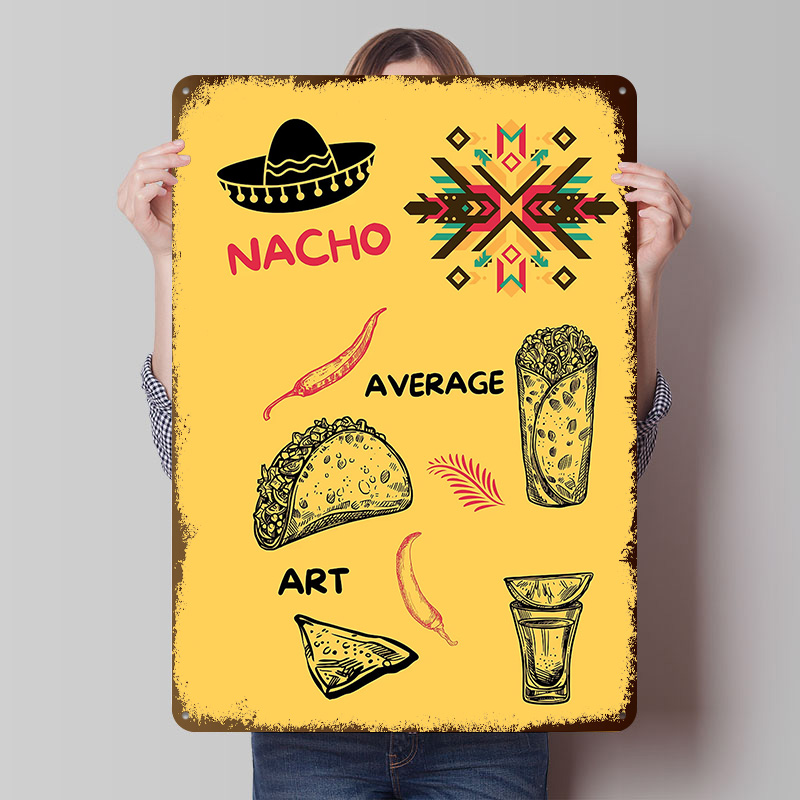 Mexicaans eten op gele achterg - Background Retro Gaming recensie en prijs