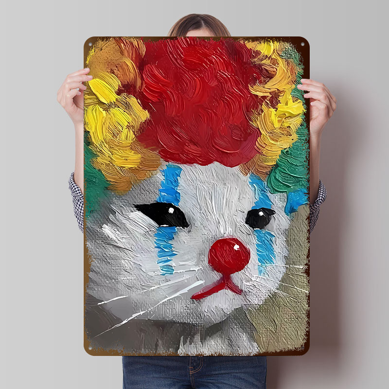 Trieste Clown Kat Schilderij B - Retro Gaming Gadgets recensie en prijs