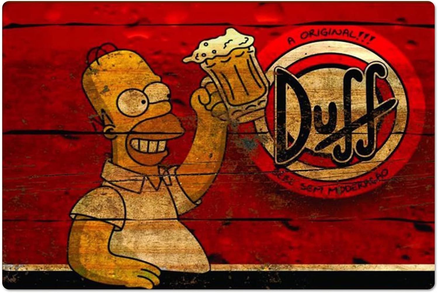 Retro Metal Poster Homer Duff  - Retro Gaming Pictures recensie en prijs